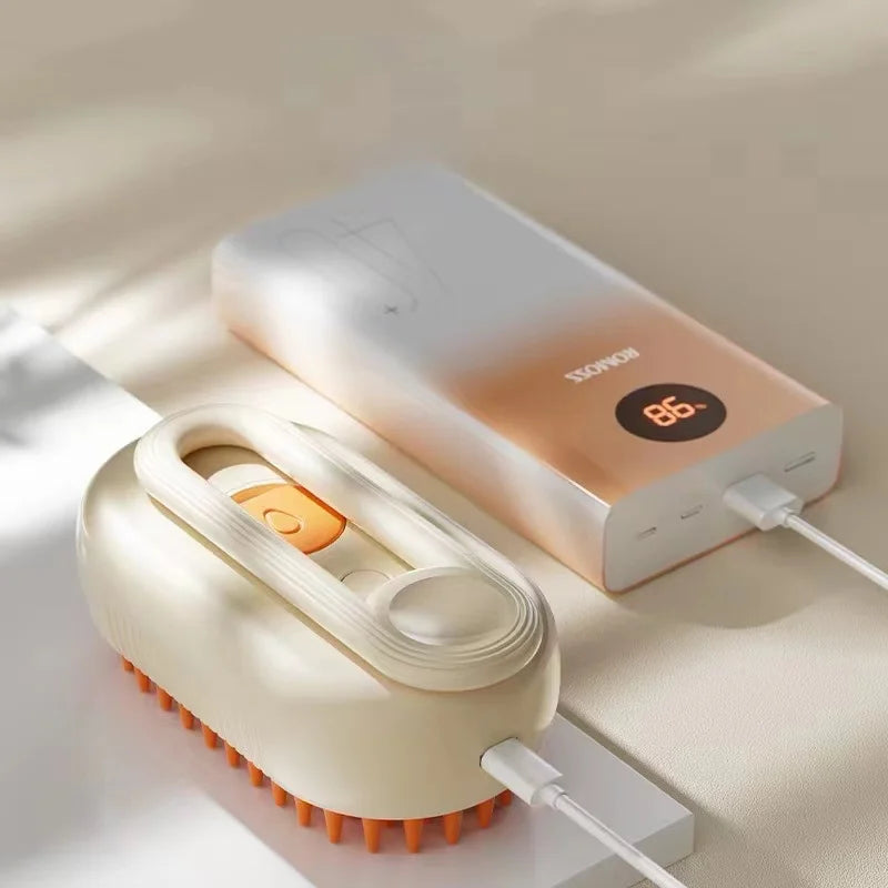 SteamBrush - Cepillo a Vapor Anti-Pelos (Masaje + Limpieza)
